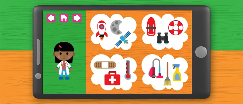 Professions - Juego educativo para niños en línea y gratis