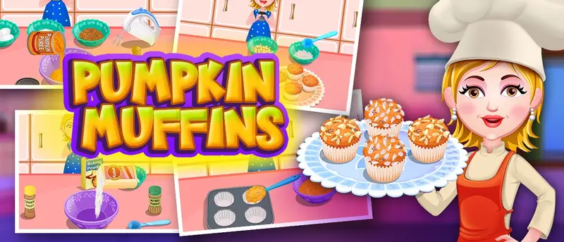 Pumpkin Muffins Jogo de Cozinha Online Grátis