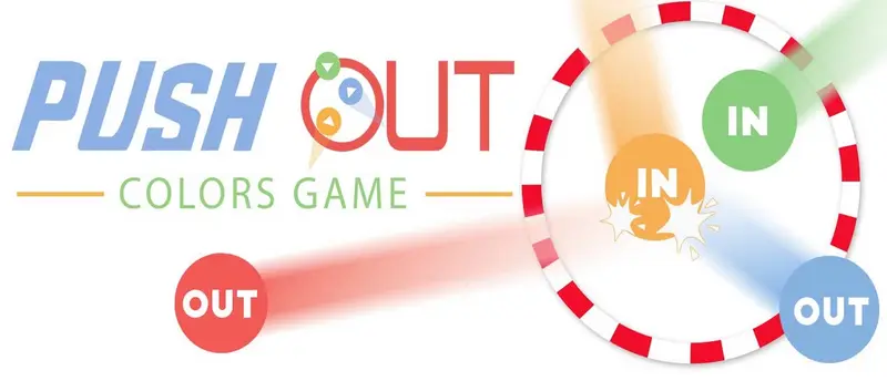 Push Out Colors ゲーム - オンライン対戦アクションゲーム