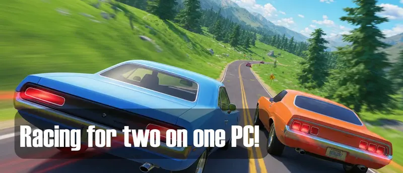Racing for two on one PC!
