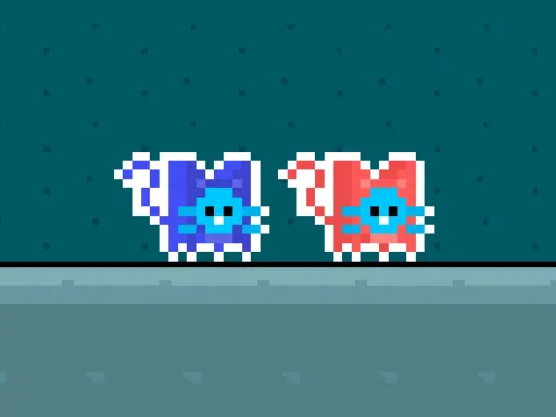 Red and Blue Cats - Jogue jogo de aventura online grátis