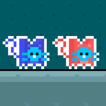 Red and Blue Cats: Juego de Aventura en Espacio Gratis
