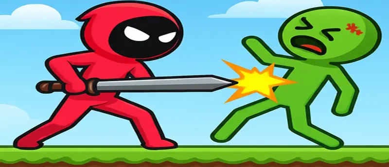 Red Stickman vs Monster School - Juego de acción y aventura gratis