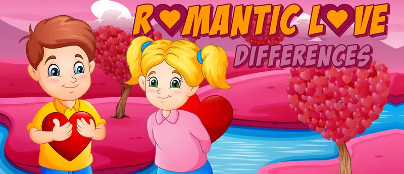 Romantic Love Differences - Jogo de Encontrar Diferenças Online Grátis