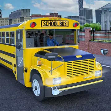 School Bus Game Driving Sim - 運転シミュレーションゲームをプレイ