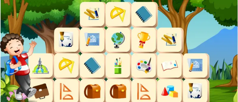 School Mahjong Deluxe - Jogue Online Grátis