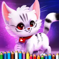 Sevimli Kedi Boyama Oyunu - Ücretsiz Oyna