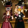 Sisters Halloween Preparations لعبة تلبيس وتزيين مجانية للعب عبر الإنترنت