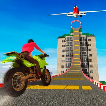 Sky Bike Stunt 3D - Jogue Grátis Corrida de Bicicleta