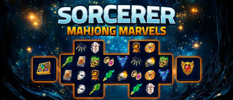 Sorcerer Mahjong Marvels 無料で遊べるマージャンパズルゲーム