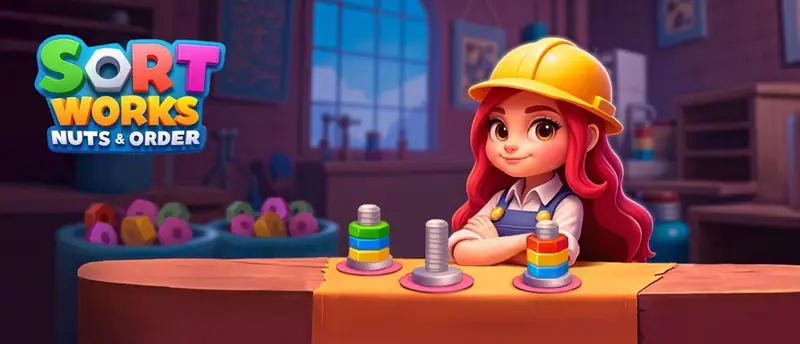 Sort Works: Nuts & Order - Renkli Kuruş ve Bulmaca Oyunu