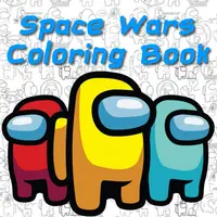 Space Wars Cartoon Coloring Jogo Grátis para Crianças Online