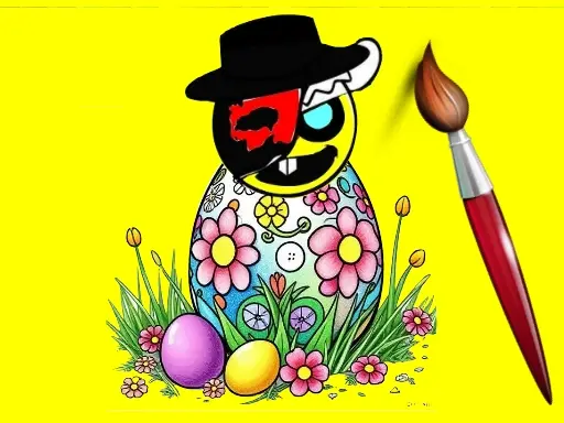 Sprunki Easter Coloring - Jogo de Colorir Online Grátis para Crianças