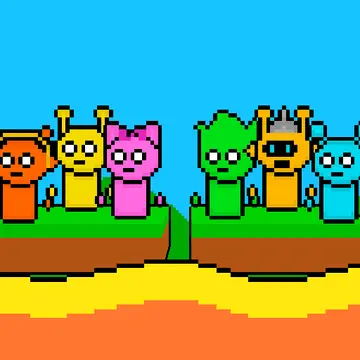Sprunki Lava Escape 2Player لعبة مغامرة مجانية عبر الإنترنت