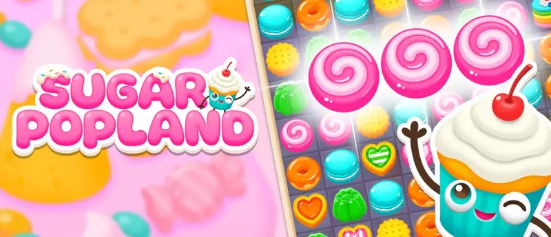 SUGAR POP LAND - Jogue jogo Match 3 grátis online
