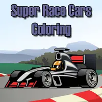 Super Race Cars Coloring Jogo Grátis Online para Crianças