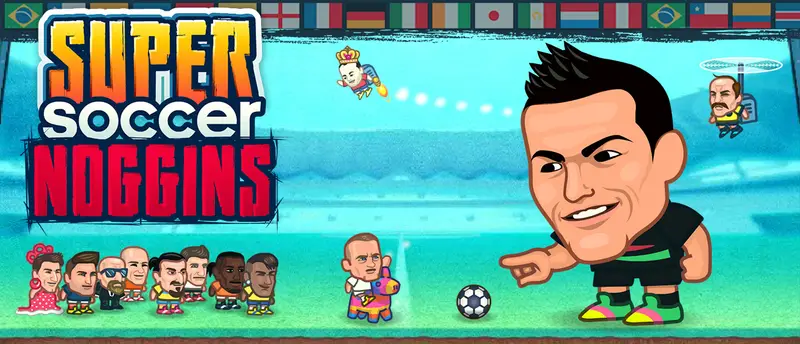Super Soccer Noggins オンラインサッカーゲームで遊ぶ無料