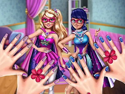 Superhero Princesses Nails Salon - Jeu de Manucure pour Enfants