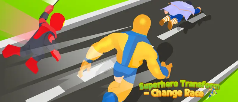 Superhero Transform Change Race