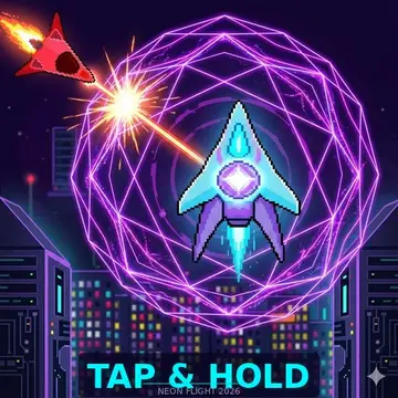 Tap-Hold Çevrimiçi Oyna - Neon Cyberpunk Uçuş Oyunu