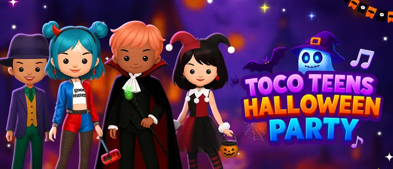 Toca Teens Halloween Party - Juego de vestir y disfrazarse gratis