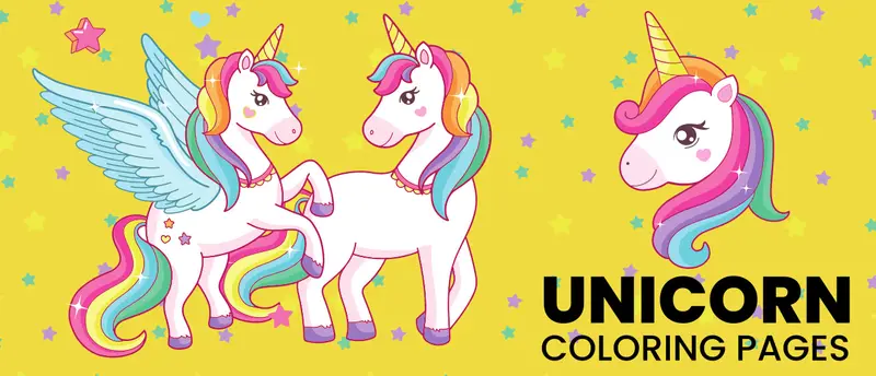Unicorn Coloring Pages