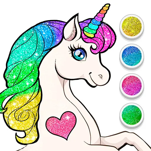 Unicorn Dress Up Malbuch – Malspiele für Mädchen kostenlos