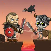 Vikings vs Skeletons - Jogo Online Grátis de Aventura 2D