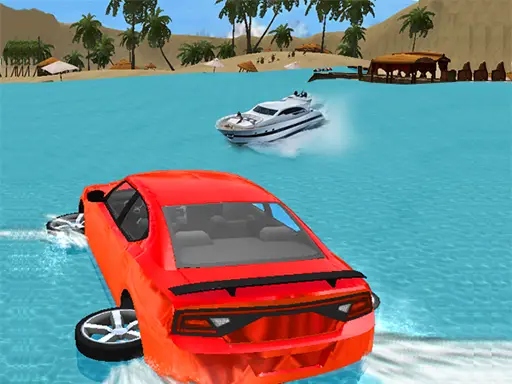 Water Slide Car Race - 無料のレースゲームで遊ぼう