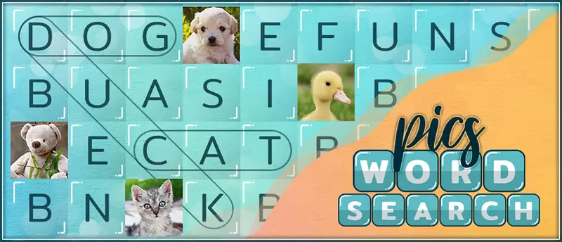 Word Search Pictures - لعبة البحث عن الكلمات المجانية عبر الإنترنت