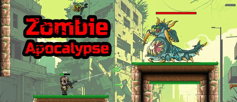 Zombie Apocalypse: Juego de disparos y plataformas gratis para jugar en línea