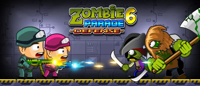 Zombie Parade Defense 6 لعبة تصويب أونلاين مجانية للعب