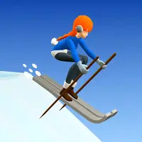 سكي راش 3D - لعبة سباق التزلج المجانية عبر الإنترنت