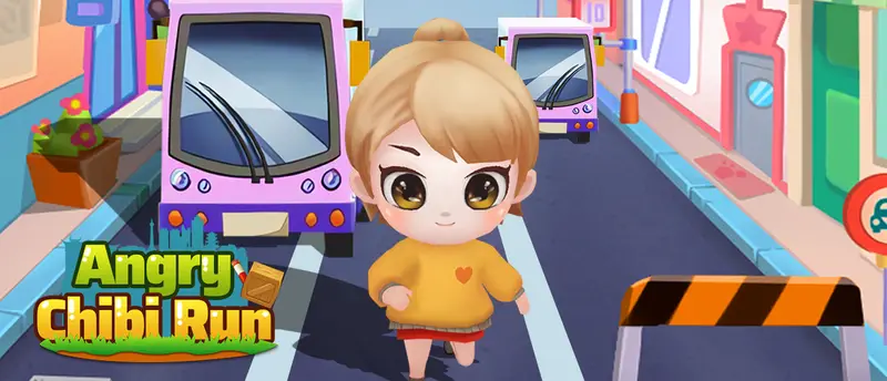 لعب لعبة Angry Chibi Run مجانًا - لعبة جري لا نهائية ومسلية