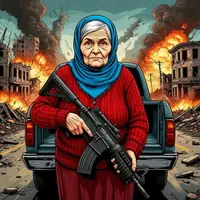 لعب لعبة Grandma with Machine-Gun: Apocalypsis مجانًا - إطلاق نار زومبي