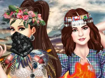 لعبة بنات الأميرة بيرفكت BFF حرقان النار - لعبه فاشون وتلبيس مجانية