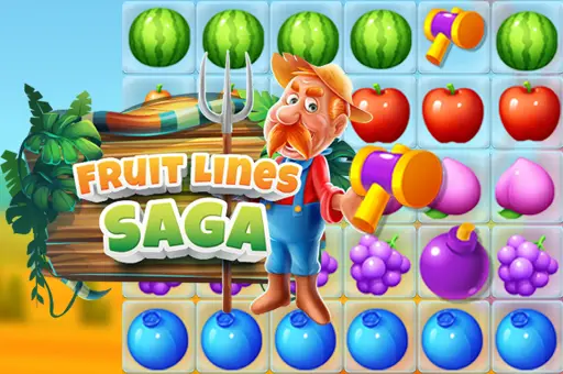 مغامرة Fruit Lines Saga لعب لعبة مجانية على الإنترنت