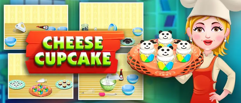 クッキングゲーム:チーズカップケーキ作りを楽しもう
