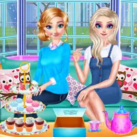 クリスマスアフタヌーンティーゲーム - アートとデザート作りを楽しもう