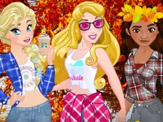 プリンセスフォールフランネル ドレスアップゲーム - 女の子向け無料ゲーム