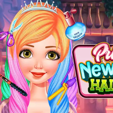 プリンセス新しい髪型ヘアカットゲーム - おしゃれなヘアスタイルを楽しもう